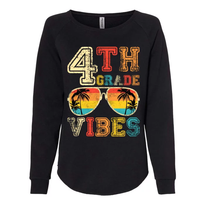 Fourth Grade Vibes Back To School Retro 4Th Grade Teacher Gift Womens California Wash Sweatshirt