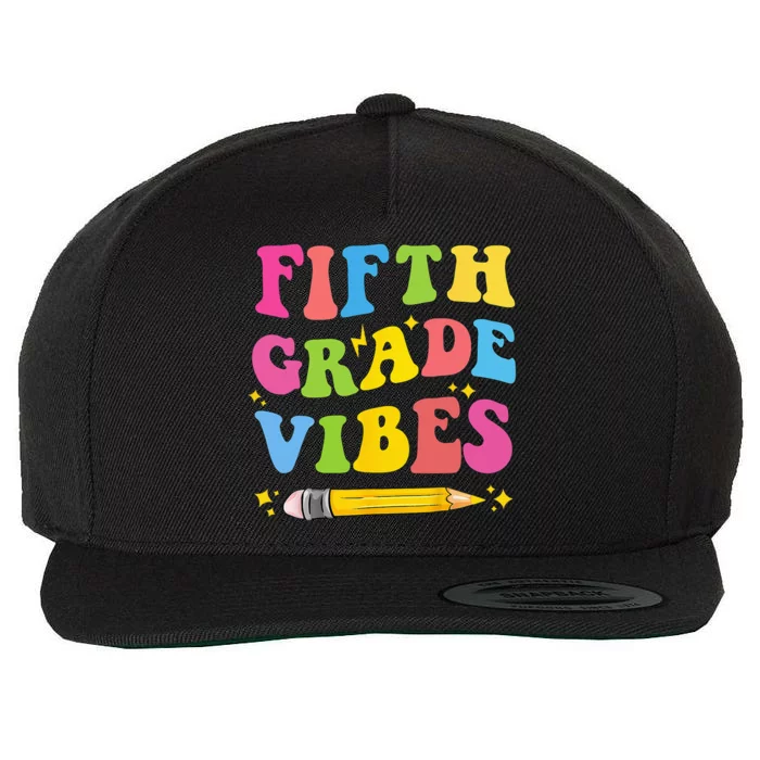 Fifth Grade Vibes Back To School Wool Snapback Cap