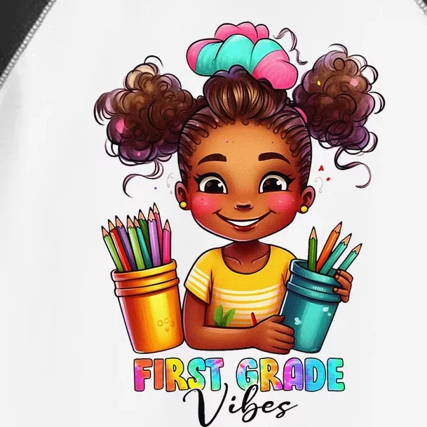 First Grade Vibes 1st Grade Back To School Toddler Fine Jersey T-Shirt