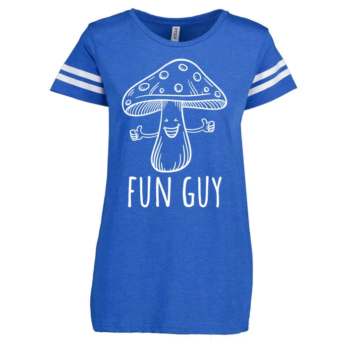 Fun Guy Vegetarian Fungi Funny Food Pun Funny Mushroom Enza Ladies Jersey Football T-Shirt