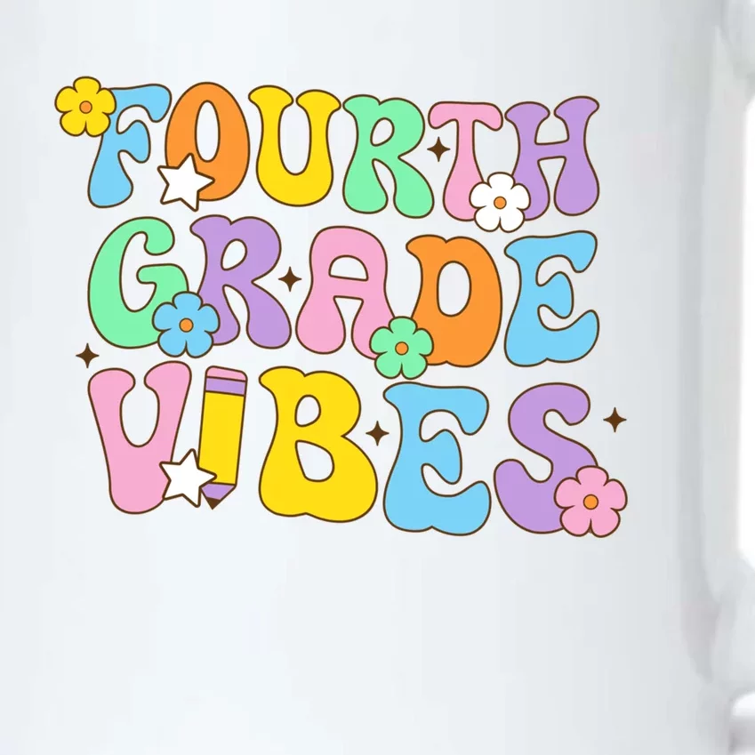 Fourth Grade Vibes Back To School Retro 4Th Grade Teachers Gift Black Color Changing Mug