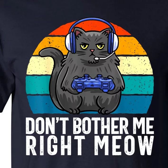 Funny Gaming Video Game Lover Gaming Cat Gaming Tall T-Shirt