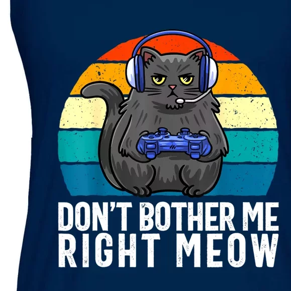 Funny Gaming Video Game Lover Gaming Cat Gaming Ladies Essential Flowy Tank