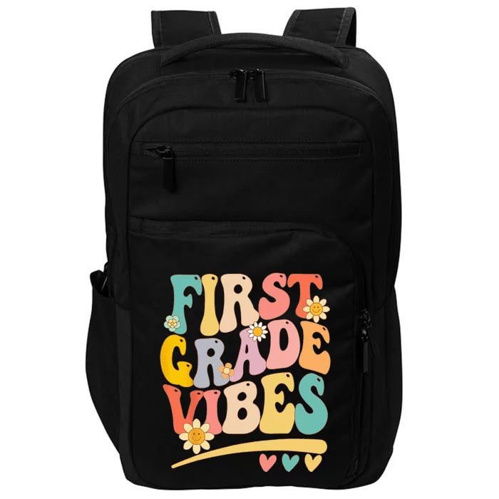 First Grade Vibes For 1st Grade Teacher Impact Tech Backpack