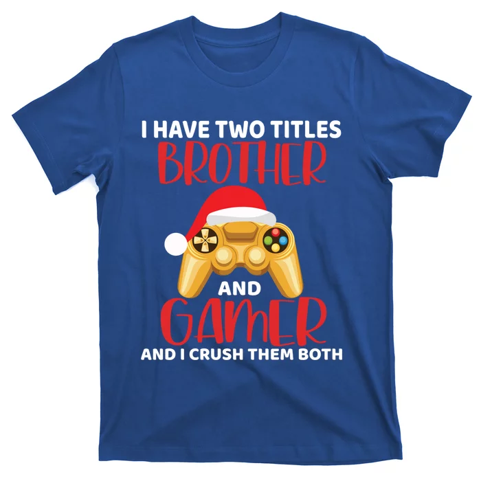 Funny Gamer Vintage Video Games Brother Son Christmas Gift T-Shirt