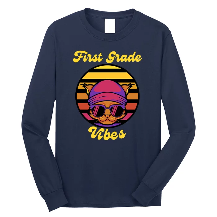 First Grade Vibes Back To School Long Sleeve Shirt