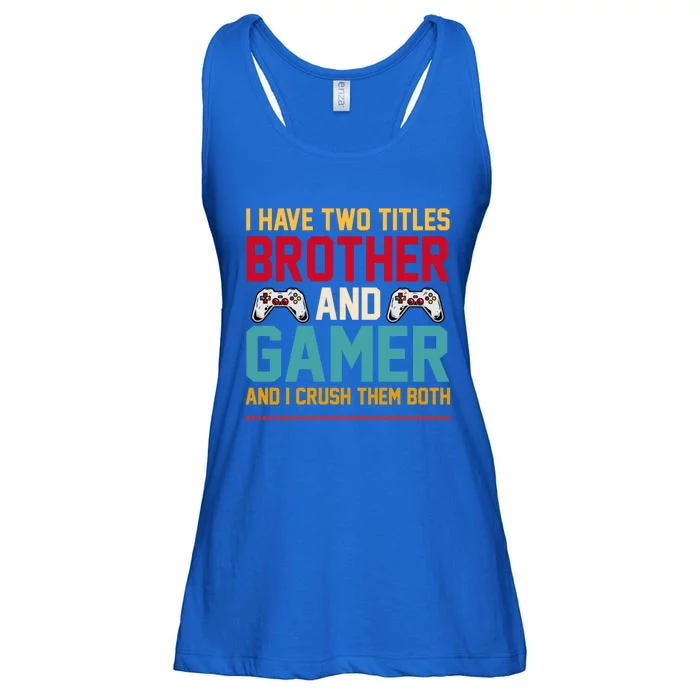 Funny Gamer Vintage Video Games Brother Son Cute Gift Ladies Essential Flowy Tank