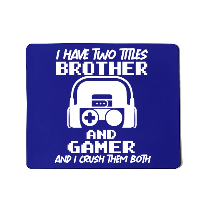 Funny Gamer Vintage Video Games Brother Son Gift Mousepad