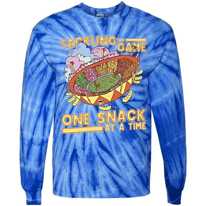 Funny Game Vibes American Football College State Teams Meaningful Gift Tie-Dye Long Sleeve Shirt