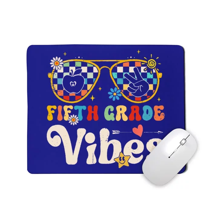 Fifth Grade Vibes 5th Grade Team Retro 1st Day Of School Mousepad