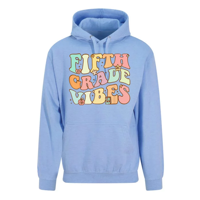 Fifth Grade Vibes 5th Grade Team Retro 1st Day Of School Unisex Surf Hoodie