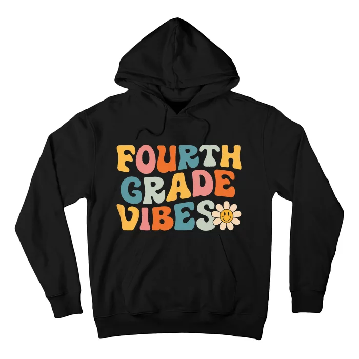 Fourth Grade Vibes 4th Grade Team Retro 1st Day of School Hoodie