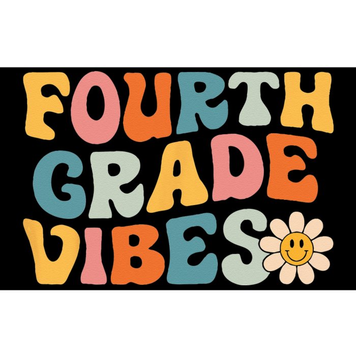 Fourth Grade Vibes 4th Grade Team Retro 1st Day of School Bumper Sticker