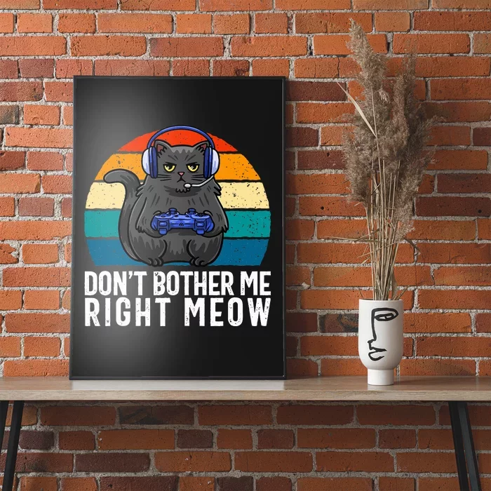 Funny Gaming Video Game Lover Gaming Cat Gaming Poster