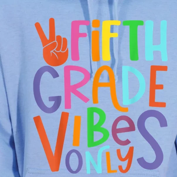 Fifth Grade Vibes 5th Grade Team Retro 5th Day Of School Unisex Surf Hoodie