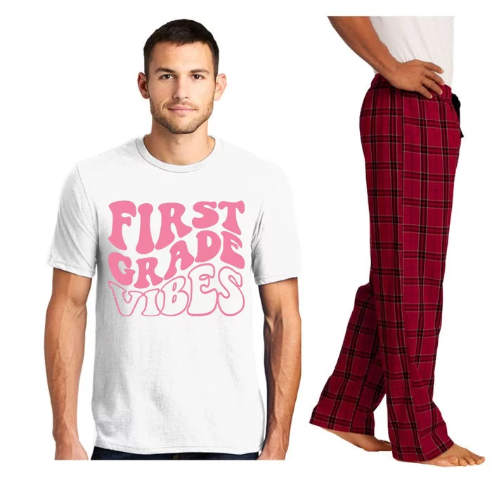 First Grade Vibes Happy First Day Of School 1st Grade Back Pajama Set