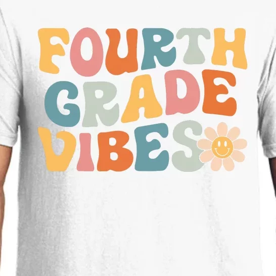 Fourth Grade Vibes 4th Grade Team Retro 1st Day Of School Pajama Set