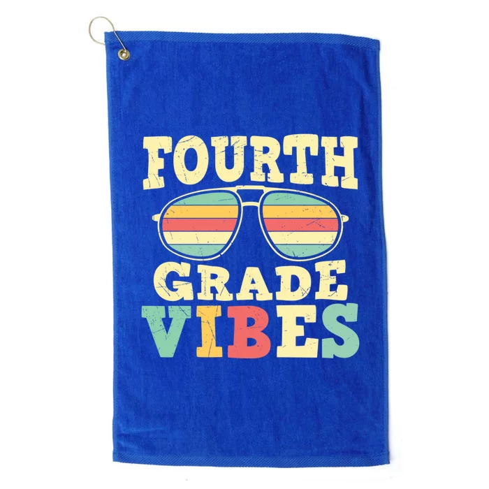 Fourth Grade Vibes Cute 4Th Grade Great Gift Platinum Collection Golf Towel