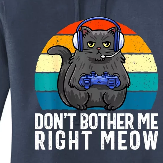 Funny Gaming Video Game Lover Gaming Cat Gaming Women's Pullover Hoodie