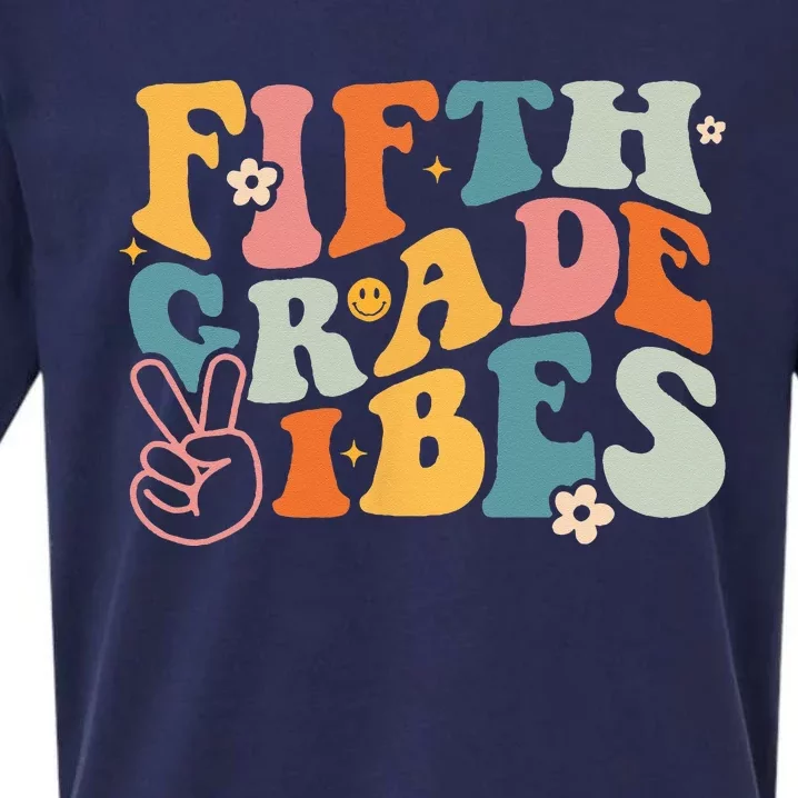 Fifth Grade Vibes 1st Day Of School 5th Grade Team Retro Sueded Cloud Jersey T-Shirt