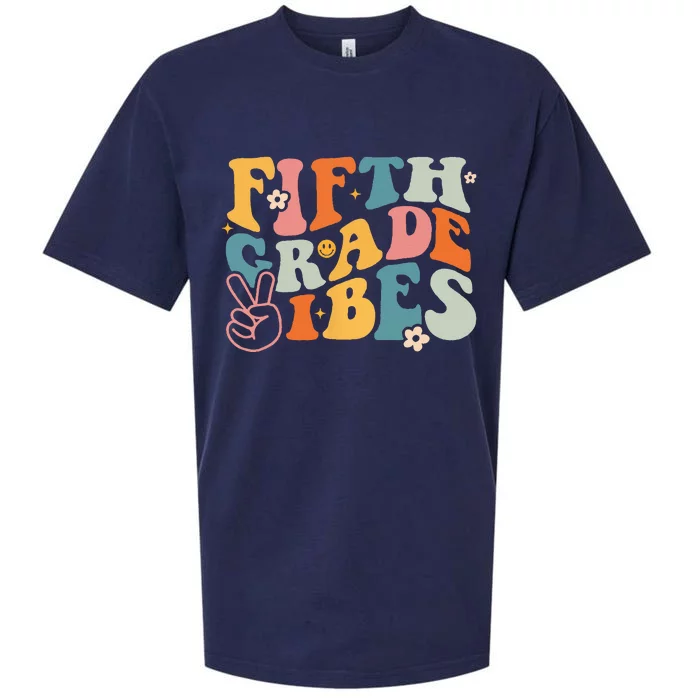 Fifth Grade Vibes 1st Day Of School 5th Grade Team Retro Sueded Cloud Jersey T-Shirt