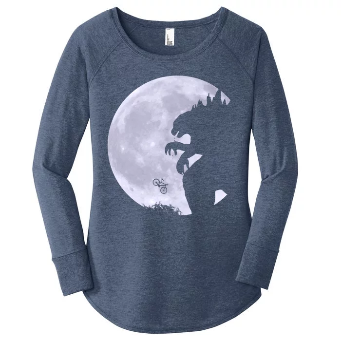 Funny Monster Versus ET Women's Perfect Tri Tunic Long Sleeve Shirt