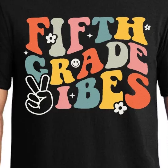 Fifth Grade Vibes 5th Grade Team Retro 1st Day Of School Pajama Set