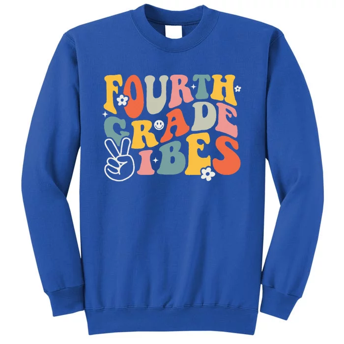 Fourth Grade Vibes 4th Grade Team Retro 1st Day Of School Sweatshirt