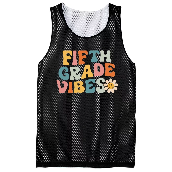 Fifth Grade Vibes 5th Grade Team 1st Day of School Mesh Reversible Basketball Jersey Tank