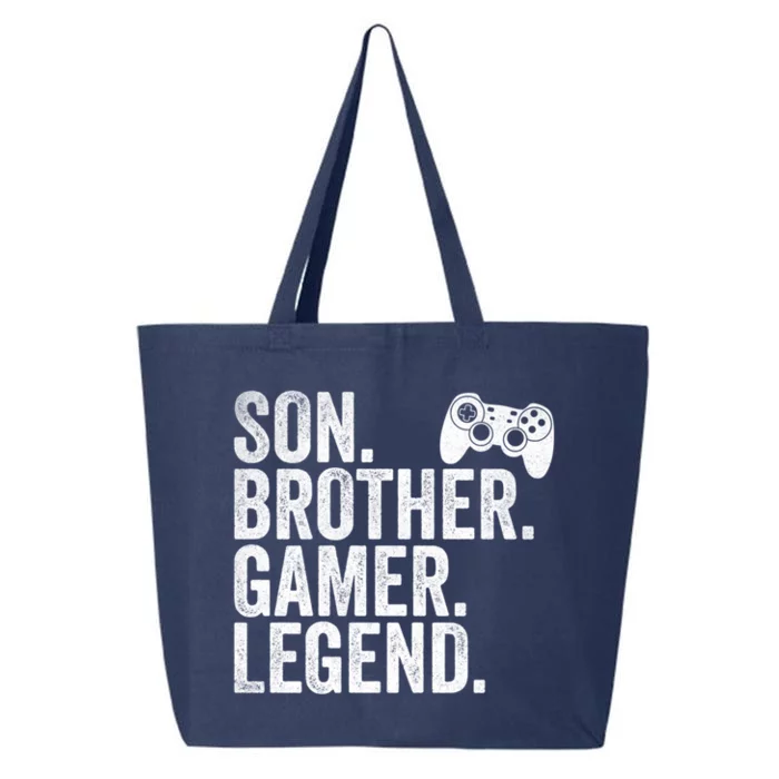 Funny Gaming Video Game Son Brother Gamer Legend Gift 25L Jumbo Tote