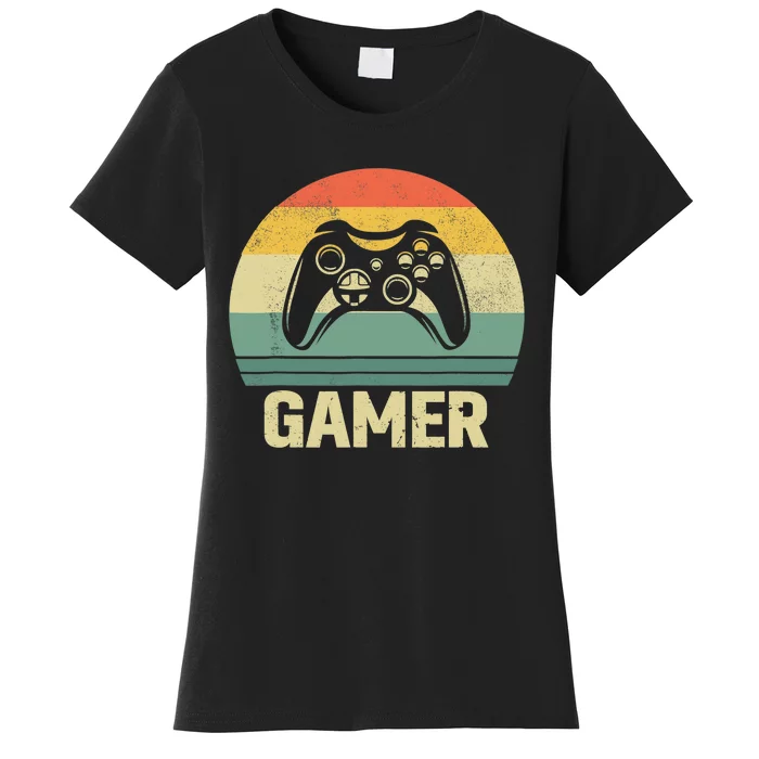 Funny Gamer Vintage Video Games Gaming Gift For Boys Women's T-Shirt