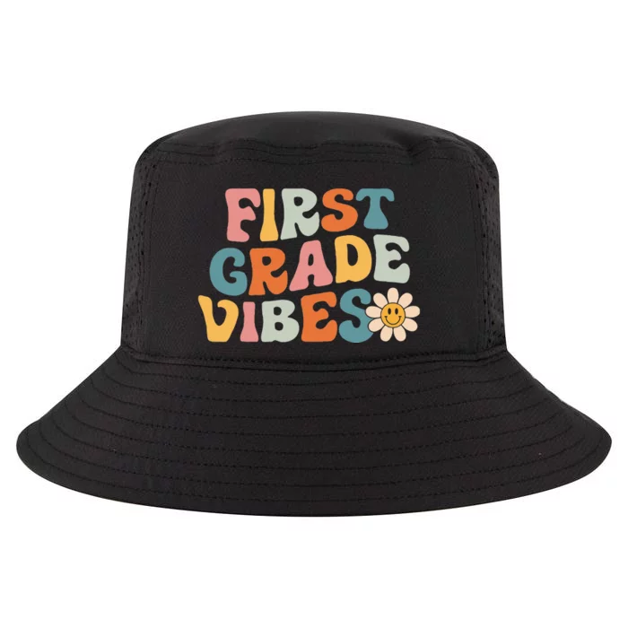 First Grade Vibes 1st Grade Team Retro 1st Day Of School Cool Comfort Performance Bucket Hat