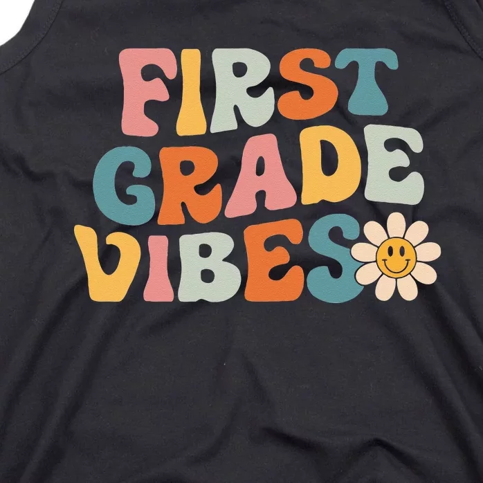 First Grade Vibes 1st Grade Team Retro 1st Day Of School Tank Top