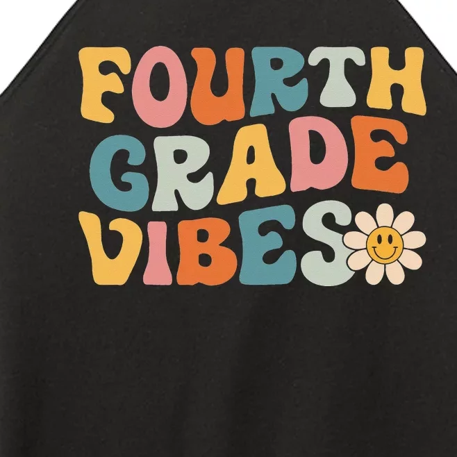 Fourth Grade Vibes 4th Grade Team Retro 1st Day of School Women’s Perfect Tri Rocker Tank