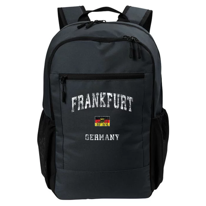 Frankfurt Germany Vintage Athletic Sports Design Daily Commute Backpack