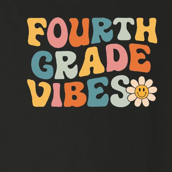 Fourth Grade Vibes 4th Grade Team Retro 1st Day Of School Toddler Long Sleeve Shirt