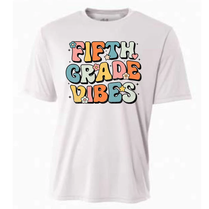 Fifth Grade Vibes 5th Grade Team Retro 1st Day Of School Cooling Performance Crew T-Shirt