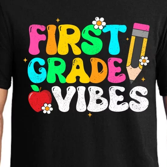 First Grade Vibes 1St Grade Team Back To School Teacher Gift Pajama Set