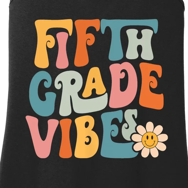 Fifth Grade Vibes 5th Grade Team Retro 5th Grade Teachers Ladies Essential Tank