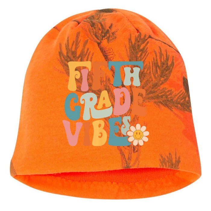 Fifth Grade Vibes 5th Grade Team Retro 5th Grade Teachers Kati - Camo Knit Beanie