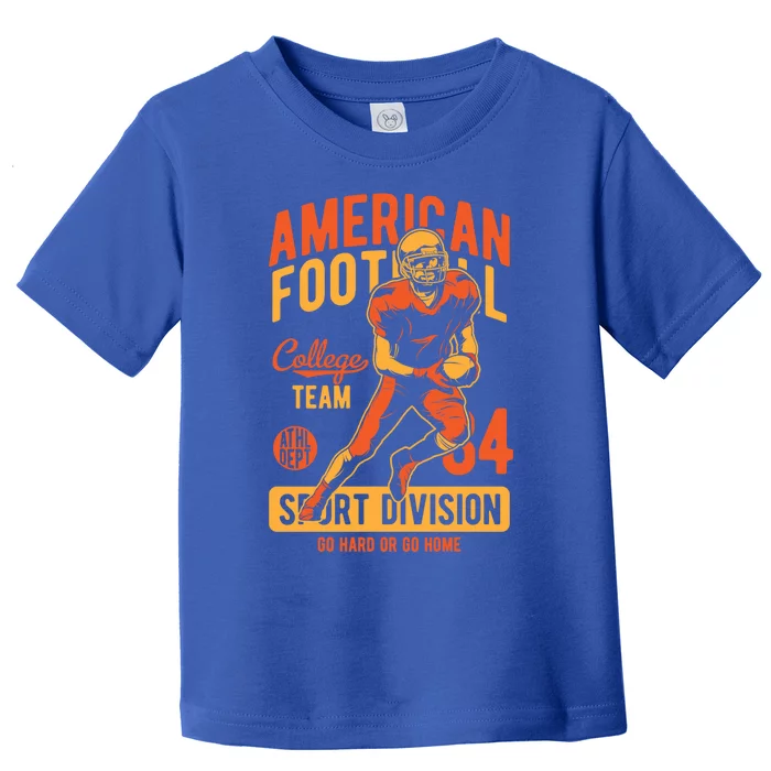 Football Gift Vintage Team College Coach Cute Gift Toddler T-Shirt