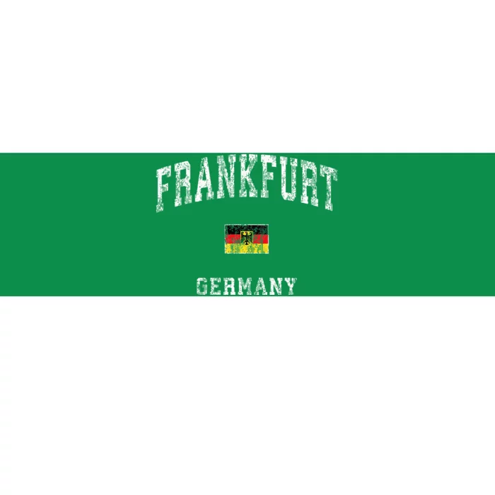 Frankfurt Germany Vintage Athletic Sports Design Bumper Sticker