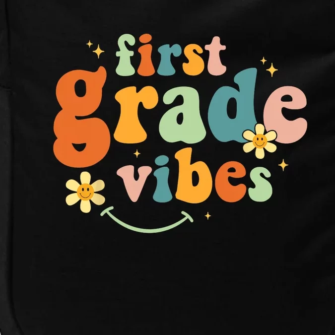 First Grade Vibes 1st Grade Team Retro 1st Day Of School Impact Tech Backpack