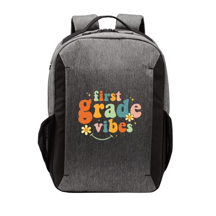 First Grade Vibes 1st Grade Team Retro 1st Day Of School Vector Backpack