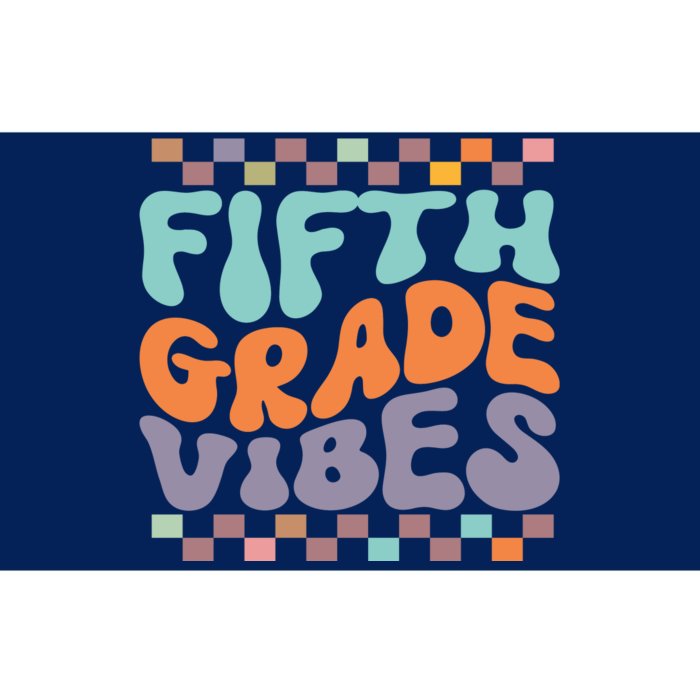 Fifth Grade Vibes Retro Groovy 5th Grade Back To School Gift Bumper Sticker