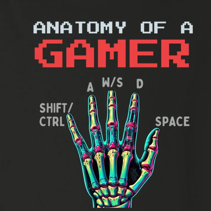 Funny Gamer Video Games Gaming Controller Anatomy Sarcastic Toddler Long Sleeve Shirt