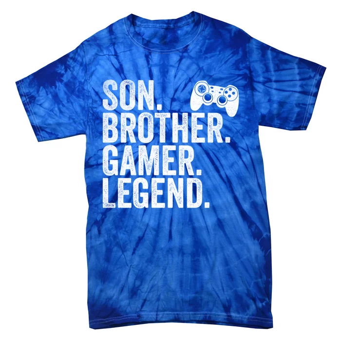 Funny Gaming Video Game Son Brother Gamer Legend Gift Tie-Dye T-Shirt