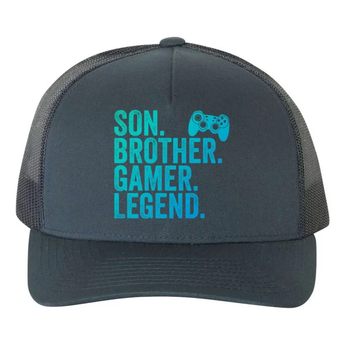 Funny Gaming Video Game Son Brother Gamer Legend Gift Yupoong Adult 5-Panel Trucker Hat