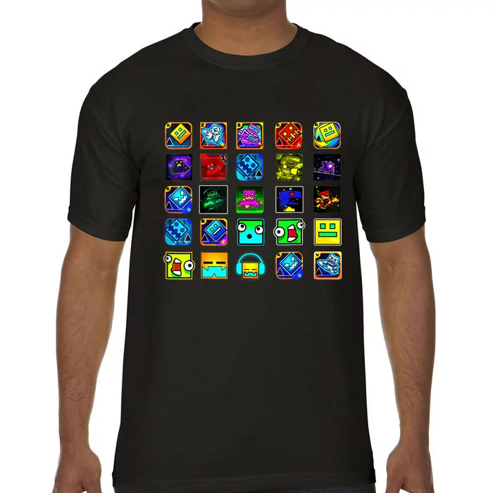 Full Geometry Video Game Gifts Funny Graphic Birthday Gifts Comfort Colors T-Shirt