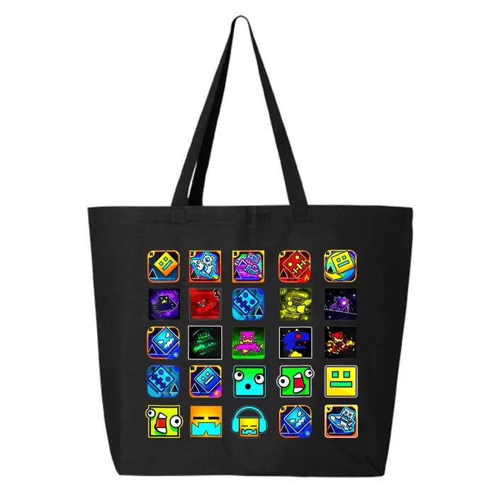 Full Geometry Video Game Gifts Funny Graphic Birthday Gifts 25L Jumbo Tote